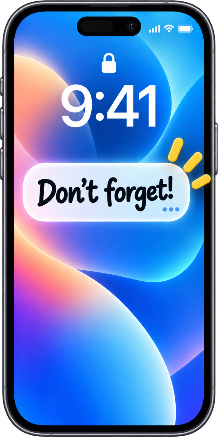 A note on the iPhone Lock Screen